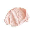thumbnail image 1 of HAiming Toddler Kids Baby Girl Sweater Cardigans Solid Color Loose Round Neck Long Sleeved Button down Casual Jacket, 1 of 4