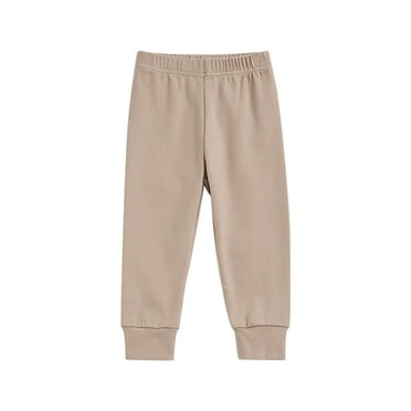 HAiming Toddler Kids Girls Sweatpants Elastic Waist Stretch Pants Thick Warm Full Length Home Sleepwear Trousers