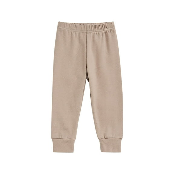 HAiming Toddler Kids Girls Sweatpants Elastic Waist Stretch Pants Thick Warm Full Length Home Sleepwear Trousers