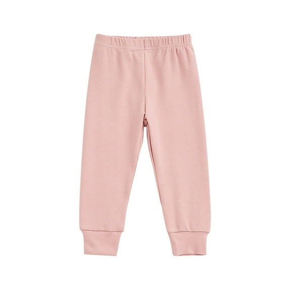 HAiming Toddler Kids Girls Sweatpants Elastic Waist Stretch Pants Thick Warm Full Length Home Sleepwear Trousers