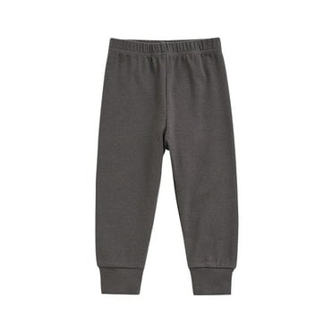 HAiming Toddler Kids Girls Sweatpants Elastic Waist Stretch Pants Thick Warm Full Length Home Sleepwear Trousers