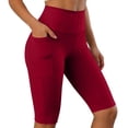thumbnail image 1 of HAiming Women Bike Shorts Yoga Gym Leggings Workout Pants Comfy Solid Color High Waisted Athletic Pants with Pockets, 1 of 5