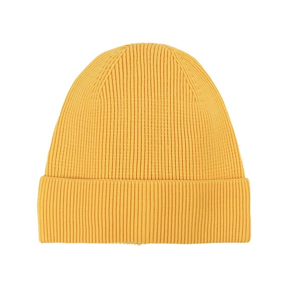 HAiming Women Men Knit Hat Ribbed Solid Color Warm Cuff Strenchy Soft Caps for Running Cycling Snow Ski