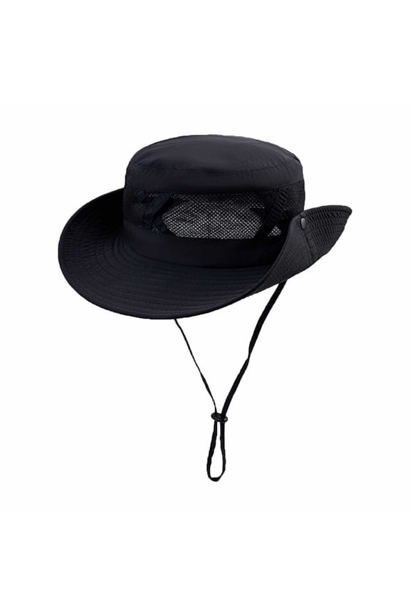 Women Men Wide Brim Sun Hats Breathable Foldable Solid Color Trendy Caps for Hiking Camping