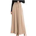 thumbnail image 1 of HAiming Women Plus Size Wide Leg Pants Drawstring Elastic High Waist Pants Cotton Linen Flowy Palazzo Pant with Pocket, 1 of 7
