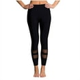 thumbnail image 1 of HAiming Women Yoga Pants Lace High Waist Lightweight Workout Leggings Stretch Athletic Joggers Capri Trousers, 1 of 4