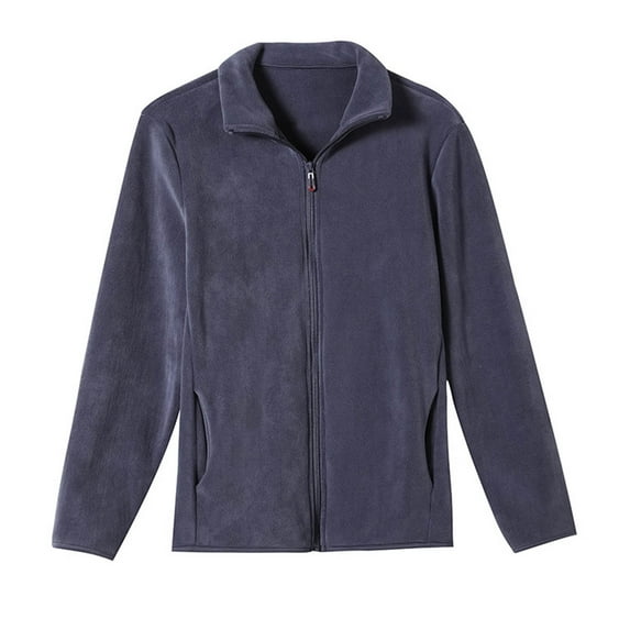 HAiming Women's Fleece Jacket Long Sleeved Full Zip Outdoor Warm Hooded Coats Casual Lightweight Outwear with Pockets