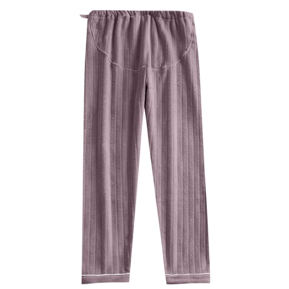 HAiming Women's Fuzzy Fleece Pajamas Pants Elastic Waist Cozy Casual Homewear Pants Winter Warm Plush Lounge Trousers