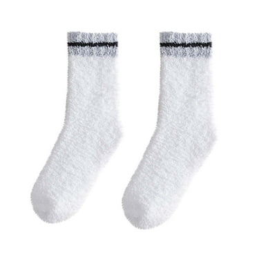 HAiming Women's Fuzzy Socks 2025 Winter Thick Fleece Warm Slipper Crew Sleep Socks Soft Cozy Plush Home Socks