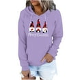 thumbnail image 1 of HAiming Women's Merry Christmas Hoodies Printed Long Sleeve Pullover Tops Casual Loose Sweatshirts with Pocket, 1 of 6