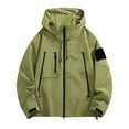thumbnail image 1 of HAiming Women's Outdoor Sports Jacket Windproof Warm Removable Cap Hiking Jackets Casual Zip up Hooded with Pockets, 1 of 2