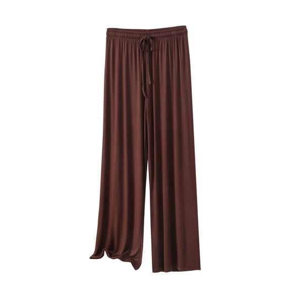 HAiming Women’s Pajama Pants Comfy Leisure Loose Sleepwear Bottoms Drawstring Solid Color High Elastic Waist Pants