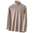 thumbnail image 1 of HAiming Women's Turtleneck Basic Thermal Shirts Long Sleeve Soft Winter Base Layer Underwear Tops, 1 of 3
