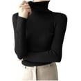 thumbnail image 1 of HAiming Women's Turtleneck Sweaters Casual Long Sleeve Knitted Pullover Tops Fall Winter Trendy Ribbed Slim Sweater, 1 of 5