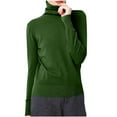 thumbnail image 1 of HAiming Women's Turtleneck Sweaters Long Sleeve Ribbed Knit Slim Bottom Shirts Fall Winter Casual Basic Pullover Tops, 1 of 5