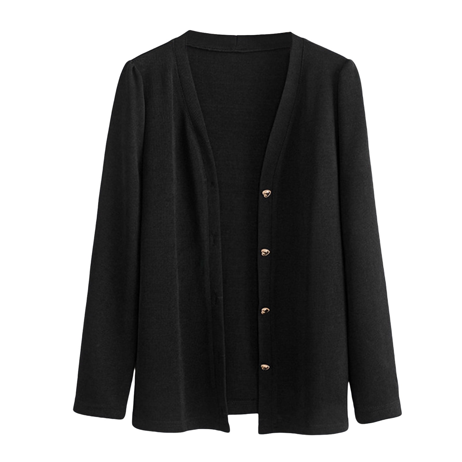 Womens Button down Cardigans Trendy Long Sleeve Open Front Sweaters Casual Business Knit Clothes