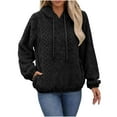 thumbnail image 1 of HAiming Womens Casual Fleece Hoodies Drawstring Pullover Long Sleeve Hooded Sweatshirts with Pockets, 1 of 5