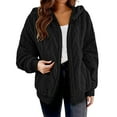 thumbnail image 1 of HAiming Womens Fleece Hooded Sweatshirt Jacket Fuzzy Zip up Long Sleeve Hoodie Fall Winter Warm Coats with Pockets, 1 of 8
