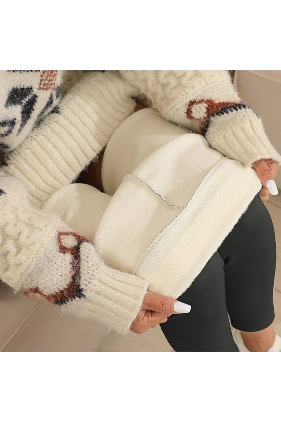 Womens Fleece Lined Legging Thremal Thick Winter Warm Soft Comfy Pants Strenchy Solid Color Trendy Clothes