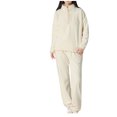 thumbnail image 1 of HAiming Womens Fuzzy Pajamas Set Long Sleeve Stand Collar Pullover Tops Pants Winter Thicken Warm Sleepwear Loungewear, 1 of 5