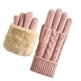 thumbnail image 1 of HAiming Womens Knit Gloves Warm Winter Fleece Lining Thermal Cable Thick Comfy Cold Freezing Weather, 1 of 3