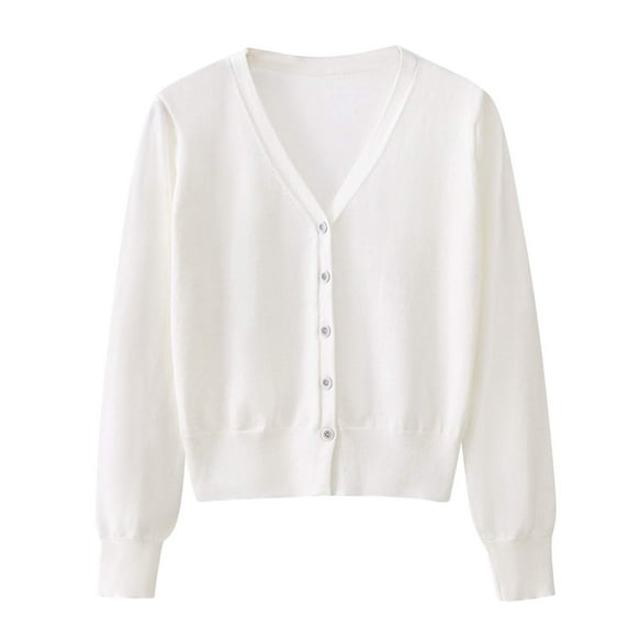 HAiming Womens Lightweight Cardigans Sweater Solid Color Knit Open Front Long Sleeve Fall Winter 2025 Casual Outwear