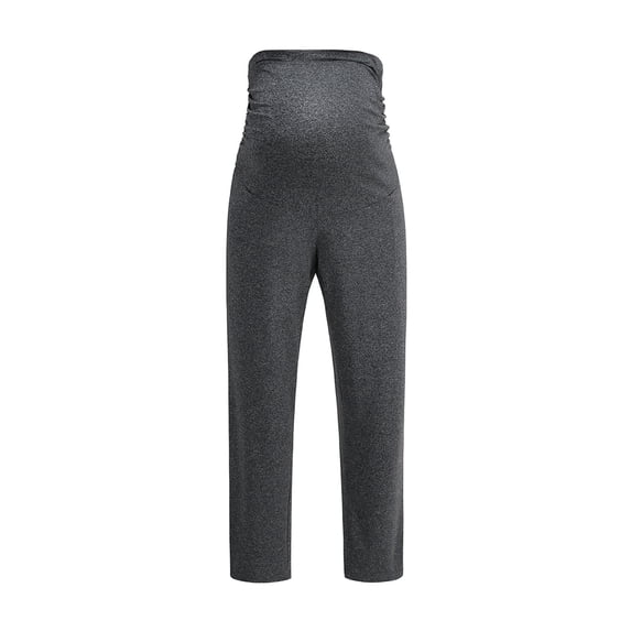 HAiming Womens Maternity Pants Stretchy Activewear Solid Color Pregnancy Workout Soft Yoga Pants Trousers