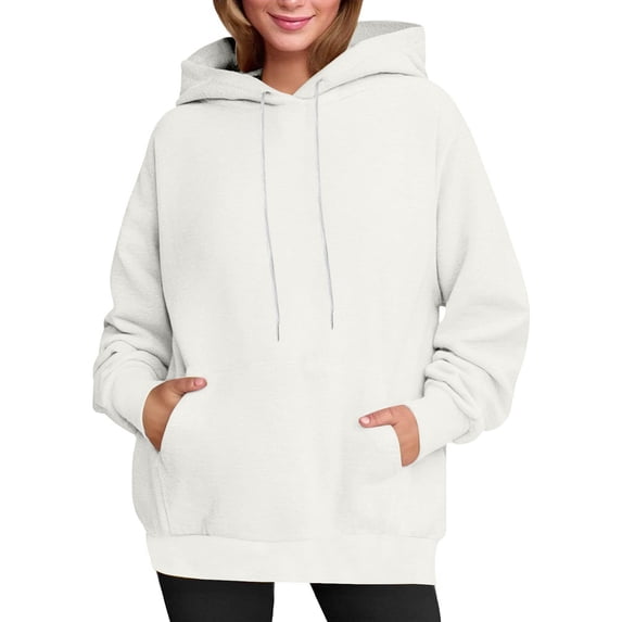 HAiming Womens Oversize Hoodies with Cute Ears Casual Long Sleeve Pullover Hooded Sweatshirt with Pockets
