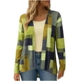 thumbnail image 1 of HAiming Womens Plaid Cardigan Casual Long Sleeve Lightweight Open Front Coats Outfits Trendy Clothes, 1 of 6