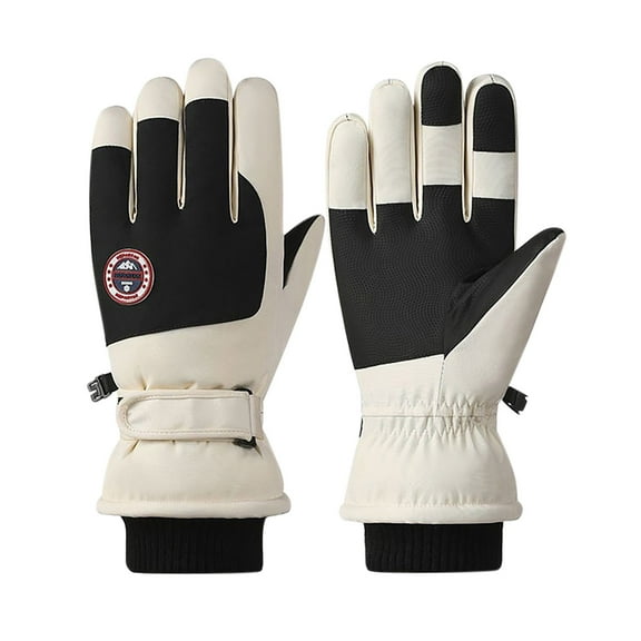 HAiming Womens Ski Snow Gloves Fleece Lined Touchscreen Waterproof Warm Winter Cycling for Cold Weather