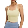 thumbnail image 1 of HAiming Womens Sports Bra Tank Tops Racerback Crop Cami Spaghetti Strap Camisole for Hiking Running, 1 of 7