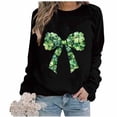 thumbnail image 1 of HAiming Womens St Patricks Day Sweatshirts Shamrock Print Shirts Casual Long Sleeve Pullover Tops, 1 of 5