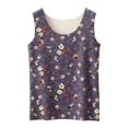thumbnail image 1 of HAiming Womens Thermal Tank Tops Floral Print Sleeveless Base Layer Vest Seamless Crewneck Warm Winter Tees, 1 of 3