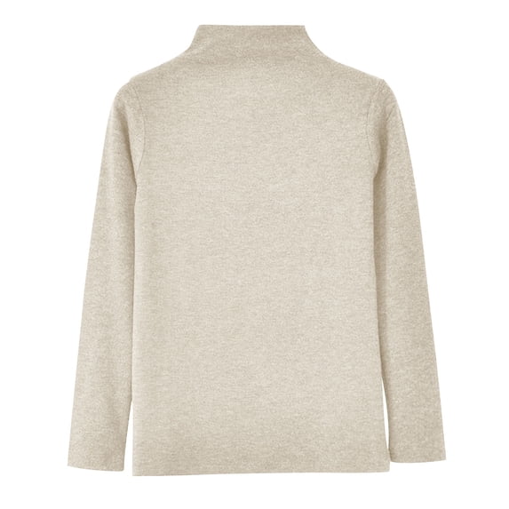 HAiming Womens Tops Mock Neck Long Sleeve Solid Color Casaul Pullover Blouse Fall Winter Trendy Clothes