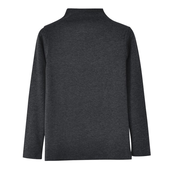 HAiming Womens Tops Mock Neck Long Sleeve Solid Color Casaul Pullover Blouse Fall Winter Trendy Clothes