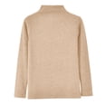 thumbnail image 1 of HAiming Womens Tops Mock Neck Long Sleeve Solid Color Casaul Pullover Blouse Fall Winter Trendy Clothes, 1 of 7