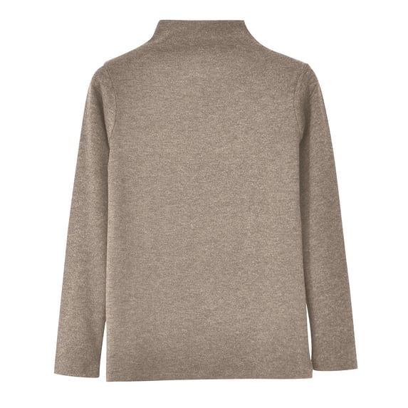 HAiming Womens Tops Mock Neck Long Sleeve Solid Color Casaul Pullover Blouse Fall Winter Trendy Clothes