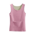 thumbnail image 1 of HAiming Womens Vest Thermal Fleece Lined Soft Comfy Sleeveless Lightweightsolid Color Tops with Pocket, 1 of 3