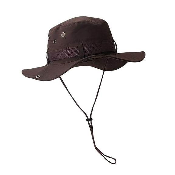 HAiming Womens Wide Brim Sun Hat Summer Floppy Hats Packable Bucket Hat UPF 50  Outdoor Drawstring Fisherman Caps