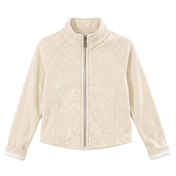HAiming Zip up Jackets for Kids Long Sleeve Loose Solid Color Casual Hoodies Fall Winter Vacation Going out Jackets
