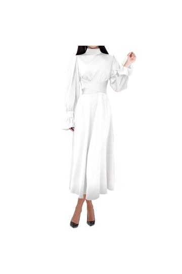 White Turtleneck Dress White Turtleneck Dress