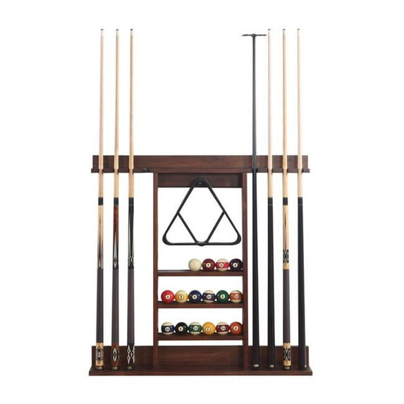 HB Home 37.5 in. Wall Rack, Coffee