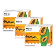 HB Papaya Soap Bar for Face & Body | Brightening & Cleansing Soap with Papaya Extract | Suitable for All Skin Types PACK OF - 375 GM EACH