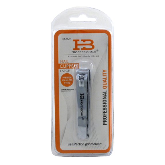 HB Professional Nail Clippers Large Stainless Steel (Pack of 3)