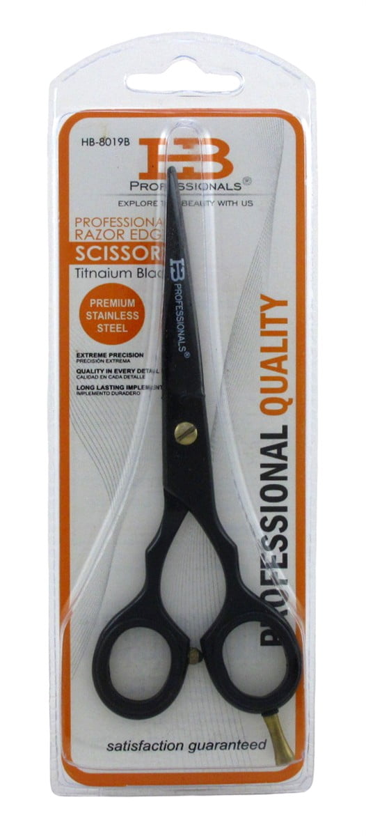 HB Professional Scissors Professional Razor Edge Titanium Black