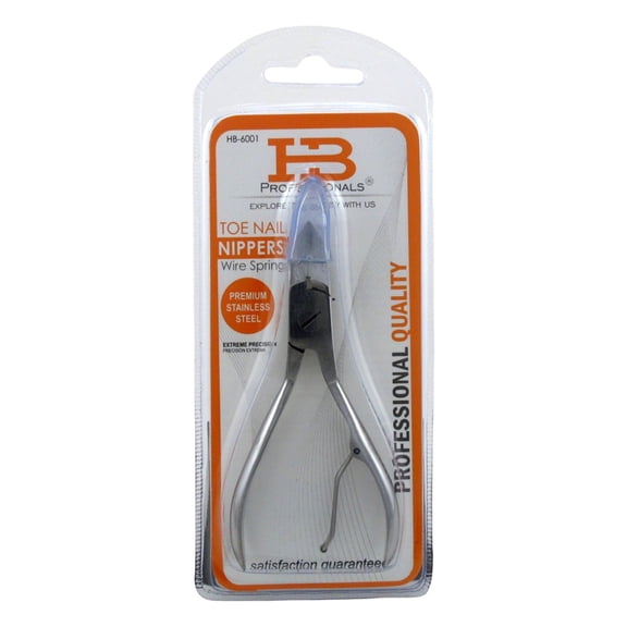 HB Professional Toe Nail Nippers Wire Spring Stainless Steel (Pack of 3)