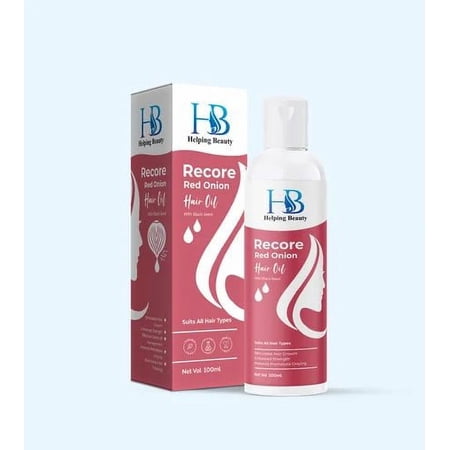 HB RECORE Red Onion Hair Oil For Hair Fall Control | 100 ML | Pack of 1