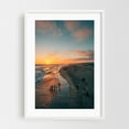 thumbnail image 1 of HB Summer Sunset 01 - Huntington Beach California Photography White Framed Wall Art Print 12 x 18 inches, 1 of 3