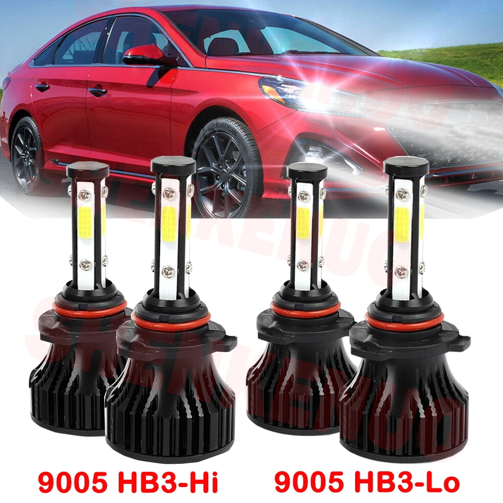 HB3 9005 LED Headlight Bulbs For Hyundai Sonata 2015 2016 2017 2018 ...