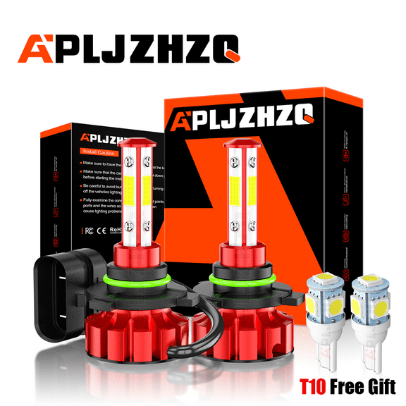 HB4 9006 LED Headlight Bulbs 6500K Kit Low Beam Bright White 2-Pack